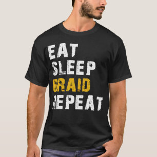 T-shirt répéter la tresse de sommeil