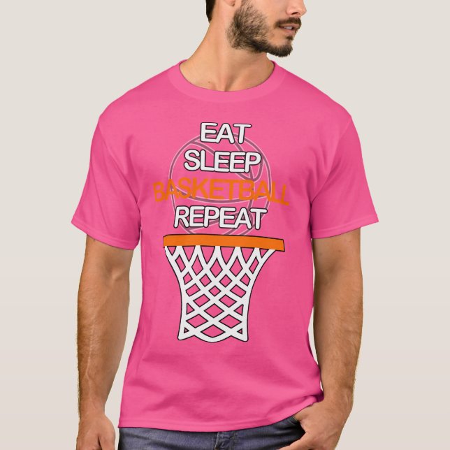 T-shirt Répéter le basketball du sommeil (Devant)