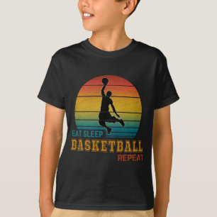 T-shirt Répéter le basketball du sommeil
