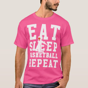 T-shirt Répéter le basketball du sommeil - Joueur de baske