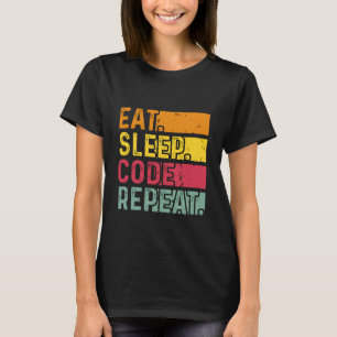 T-shirt Répéter le code du sommeil