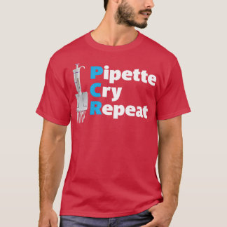 T-shirt Répéter le cri de la pipette PCR avec Micropipe mu