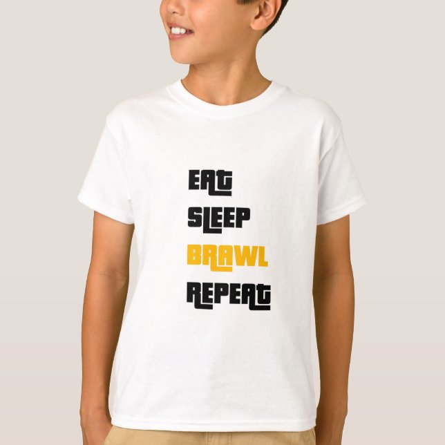 T-shirt Répéter le freinage du sommeil de la consommation (Devant)