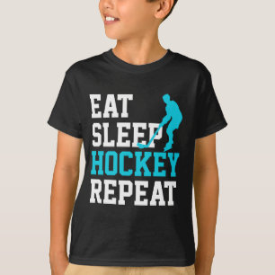 T-shirt Répéter le hockey du sommeil