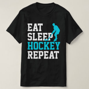 T-shirt Répéter le hockey du sommeil