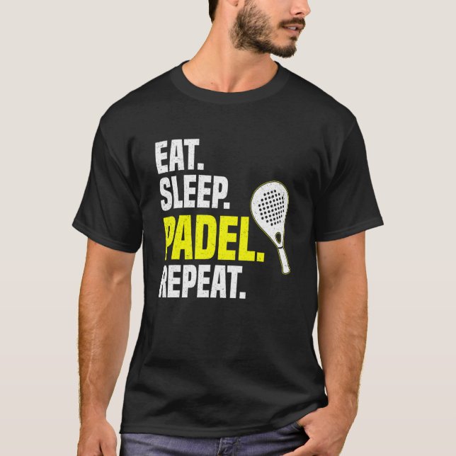 T-shirt Répéter le modèle de sommeil (Devant)