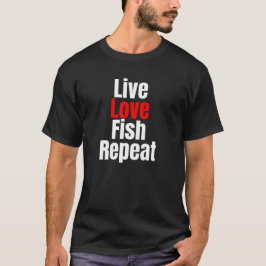 T-shirt Répéter le poisson d'amour vivant