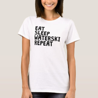 T-shirt Répéter le ski nautique du sommeil