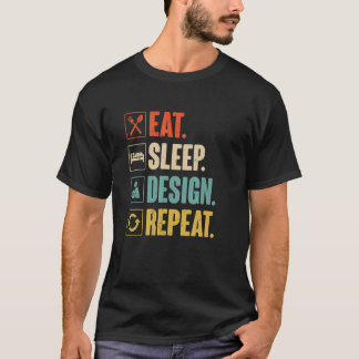 T-shirt Répéter le sommeil du repas