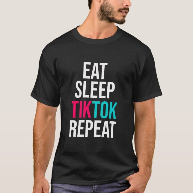 T-shirt Répéter le TIKTOK du sommeil (Devant)