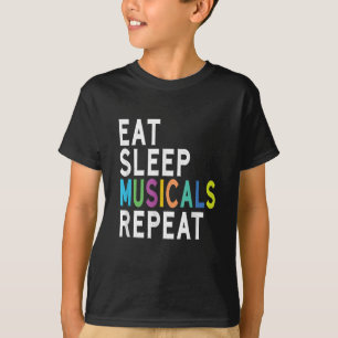T-shirt Répéter les comédies musicales du sommeil
