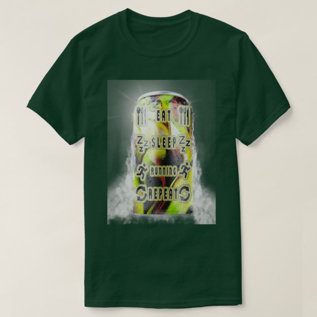T-shirt répéter l'exécution du sommeil de l'alimentation ( (Design devant)