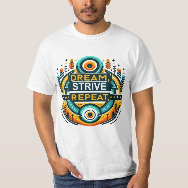 T-shirt Répétition de la bande de rêve (Devant)