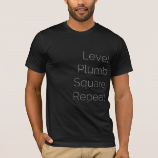 T-shirt Répétition de niveau de carré de plomb (de la