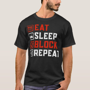 T-shirt répétition du bloc de veille