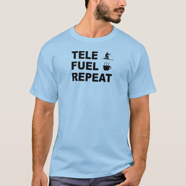 T-shirt Répétition du carburant de tele (Devant)