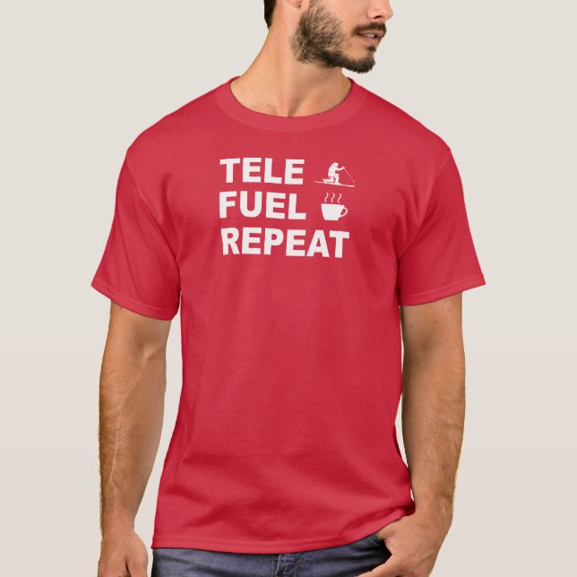 T-shirt Répétition du carburant de tele (Devant)