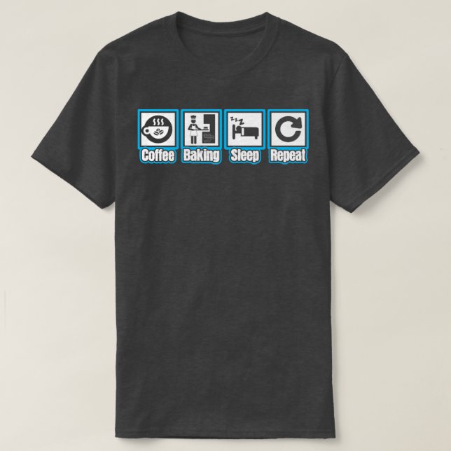 T-shirt Répétition du sommeil du boulon-café (Design devant)