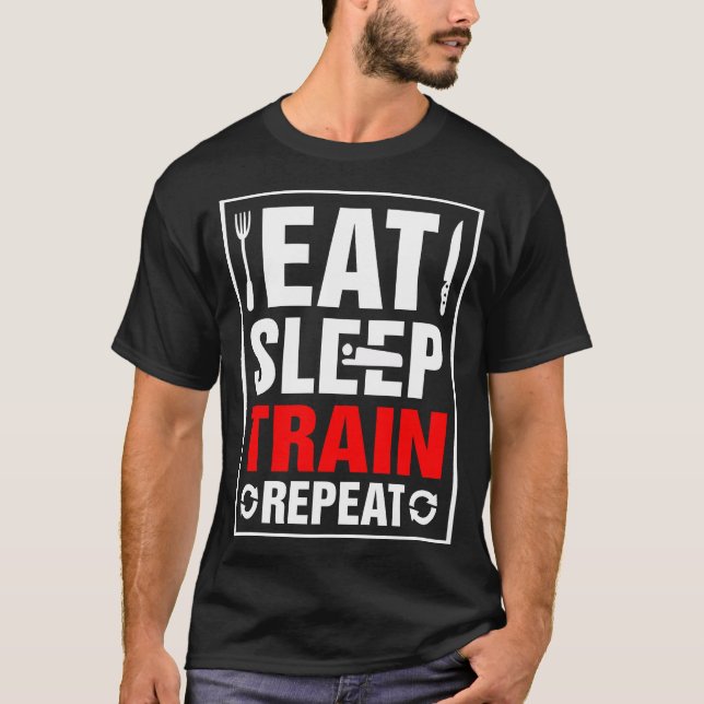 T-shirt Répétition du train du sommeil (Devant)