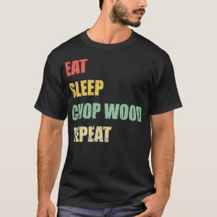 T-shirt Répétition en bois de sabot