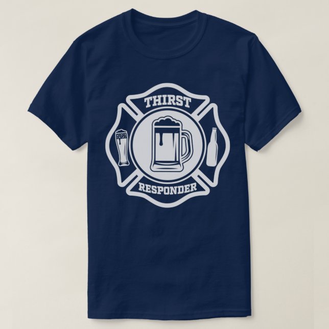 T-shirt Répondeur de soif Conception amusante pour les app (Design devant)
