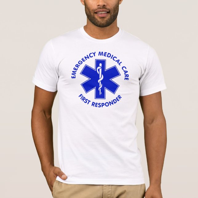 T-shirt Répondeur de soins médicaux de secours premier (Devant)