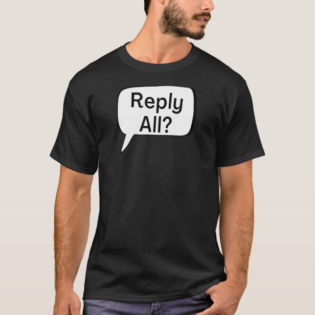 T-shirt Répondre à toutes les bulles de pensée textos (Devant)