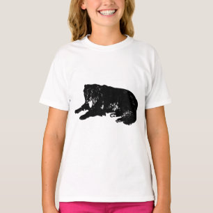 T-shirt Repos au jour de la feuille avec un regard amical