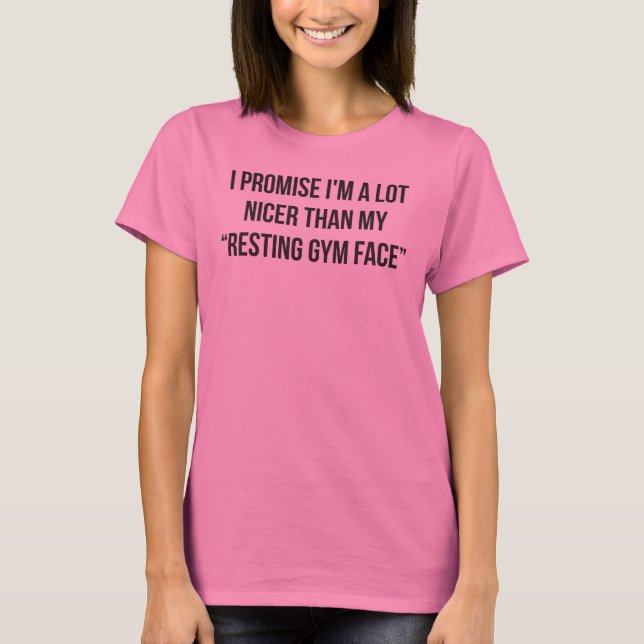 T-shirt Repos Visage de gym - Entraînement de nouveauté am (Devant)