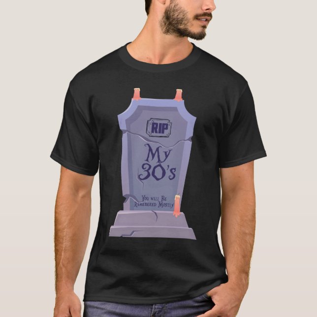 T-shirt Repose en paix Mes 30 ans, Vous serez rappelé, Pri (Devant)