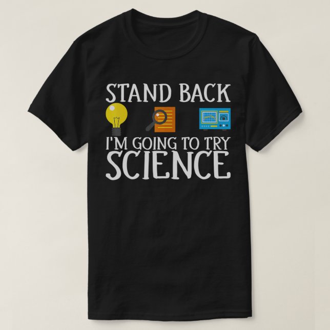 T-shirt Reposez-Vous Je Vais Essayer La Science Drôle (Design devant)