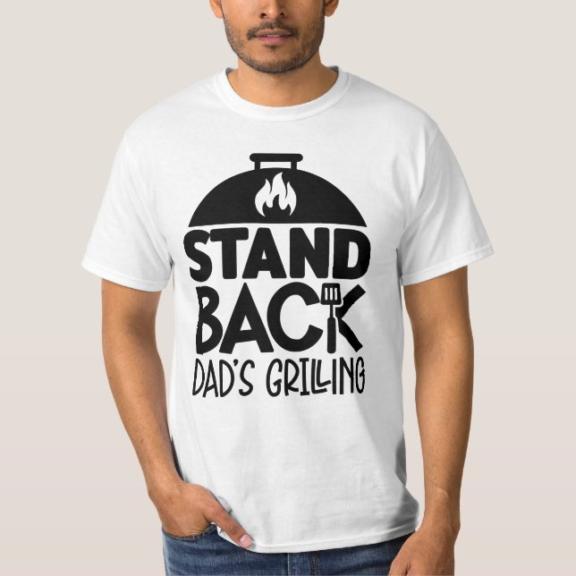 T-shirt Reposez-vous les grillades de papa Anniversaire Pa (Devant)