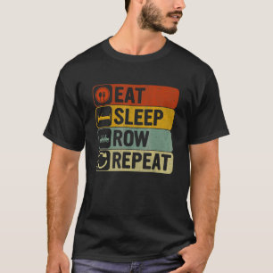 T-shirt Reprendre la ligne de sommeil Répéter la rétro 60s