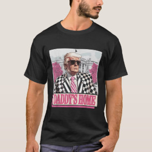 T-shirt Reprenez l'Amérique Daddys Accueil Drôle Rose Dona