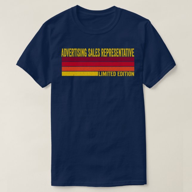 T-shirt Représentant commercial de la publicité (Design devant)