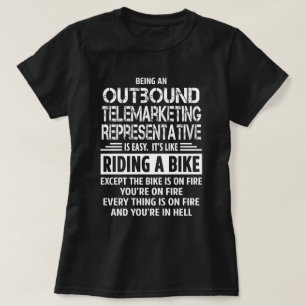 T-shirt Représentant de télémarketing sortant
