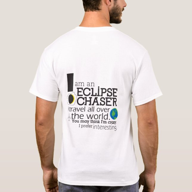 T-shirt Représentation d'éclipse (Dos)