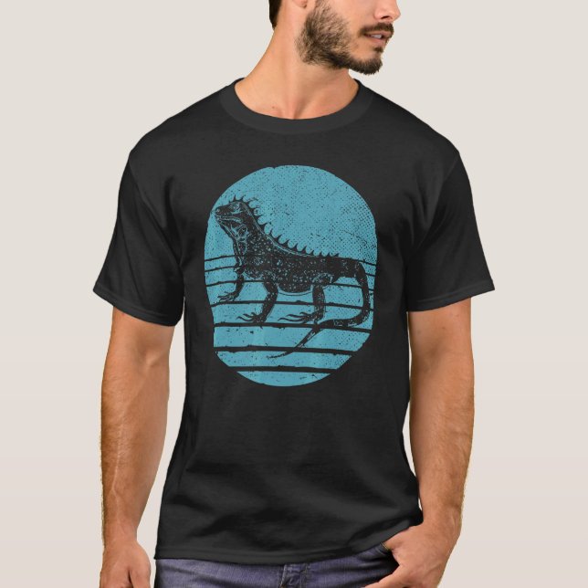 T-shirt Reptile Animal animal de compagnie Lizard Retro Tr (Devant)