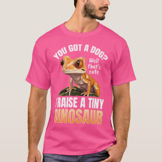 T-shirt Reptile Gecko Crêpé - Je Lève Un Minuscule Dinosau