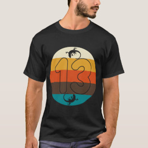 T-shirt Reptiles 13e anniversaire Lizards Reptile Plan du 