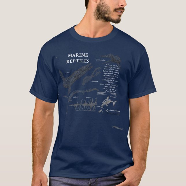 T-shirt Reptiles marins votre marine intérieure de chemise (Devant)