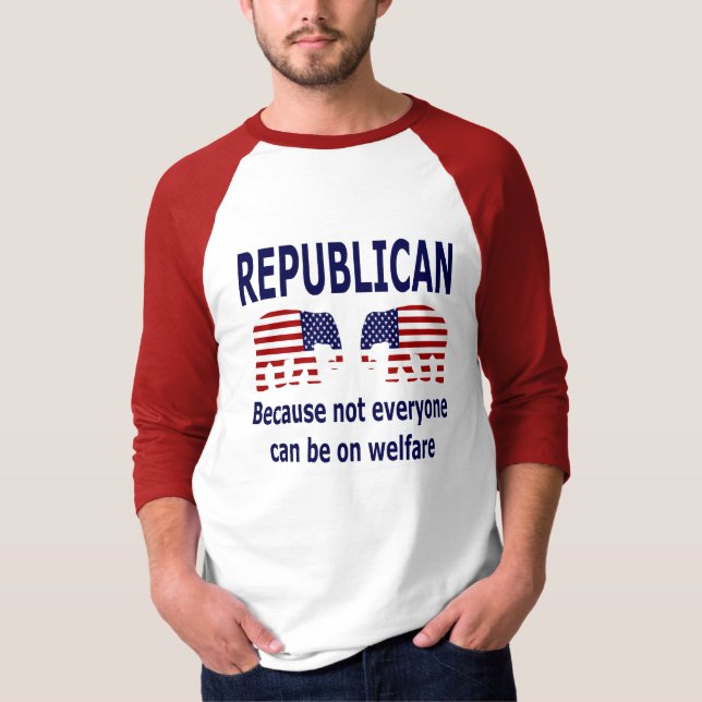 T-shirt Républicain - chemise d'assistance sociale (Devant)