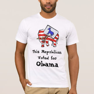 T-shirt républicain de défenseur d'Obama