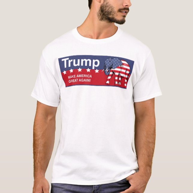 T-shirt républicain de Donald Trump 2016 (Devant)