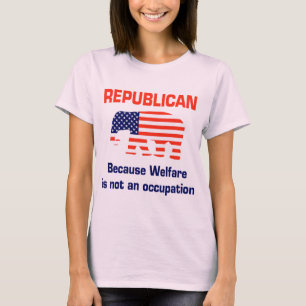 T-shirt Républicain drôle - aide sociale