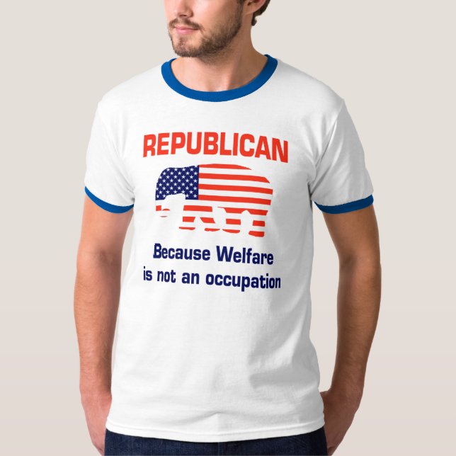 T-shirt Républicain drôle - chemise d'assistance sociale (Devant)