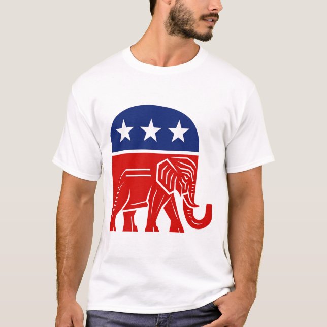 T-shirt 🐘 Républicain Eléphant Conservateur (Devant)