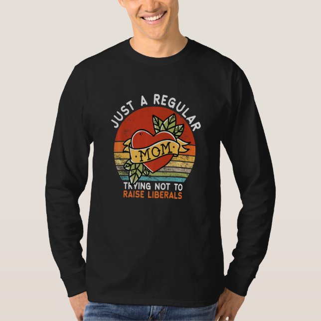 T-shirt Républicain Juste Une Maman Régulière Essayant De  (Devant)
