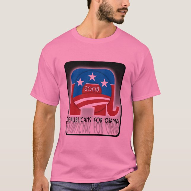 T-shirt Républicains pour Obama (Devant)