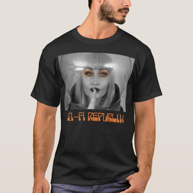 T-shirt Republik Sci-Fi "Nos lèvres sont scellées" Couvert (Devant)